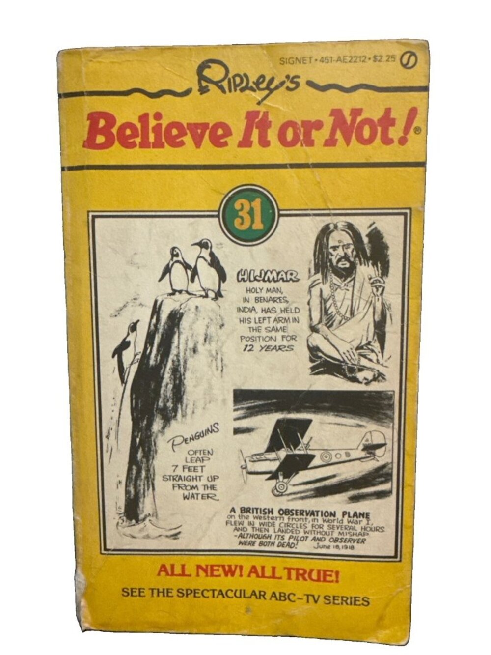 Ripley's Believe it or Not! #31 1st Print 1982 Mass Market Paperback